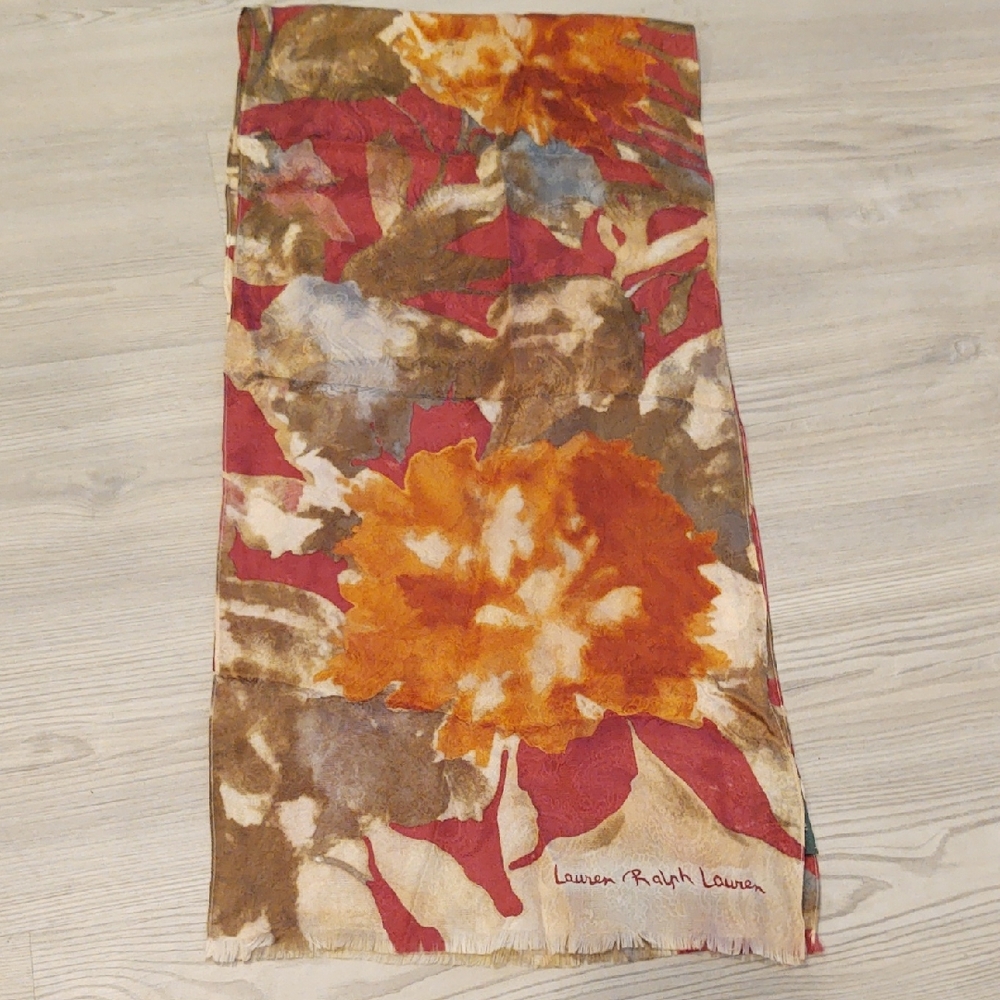 Lauren Ralph Lauren Autumn Floral Scarf